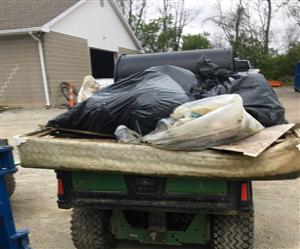 Just some of the trash collected by our amazing volunteers